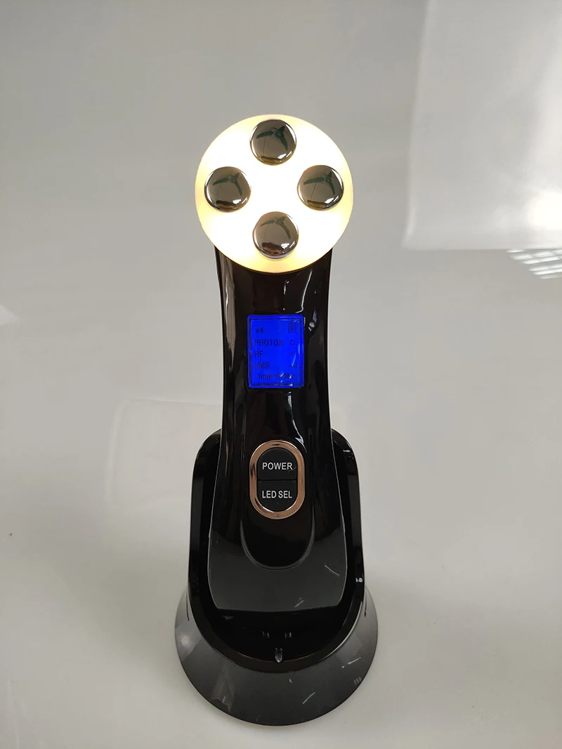 جهاز تجميل لإزالة تجاعيد حب الشباب ورفع الوجه عن طريق الفوتون LED جهاز RF & EMS لرفع الوجه بتردد راديو