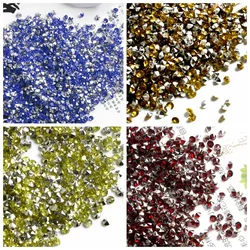 3Mm Rhinestone Strass 100G 14400 sztuk ostre dno żywica diament mieszane kolor kryształu Ab kamień Diy Craft materiał fabryka hurtownie