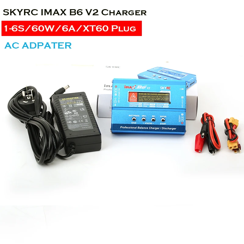 NEW Original SKYRC IMAX B6 Digital RC Lipo NiMh Battery Balance Charger With AC POWER 12v 5A Adapter for RC Helicopter Toys