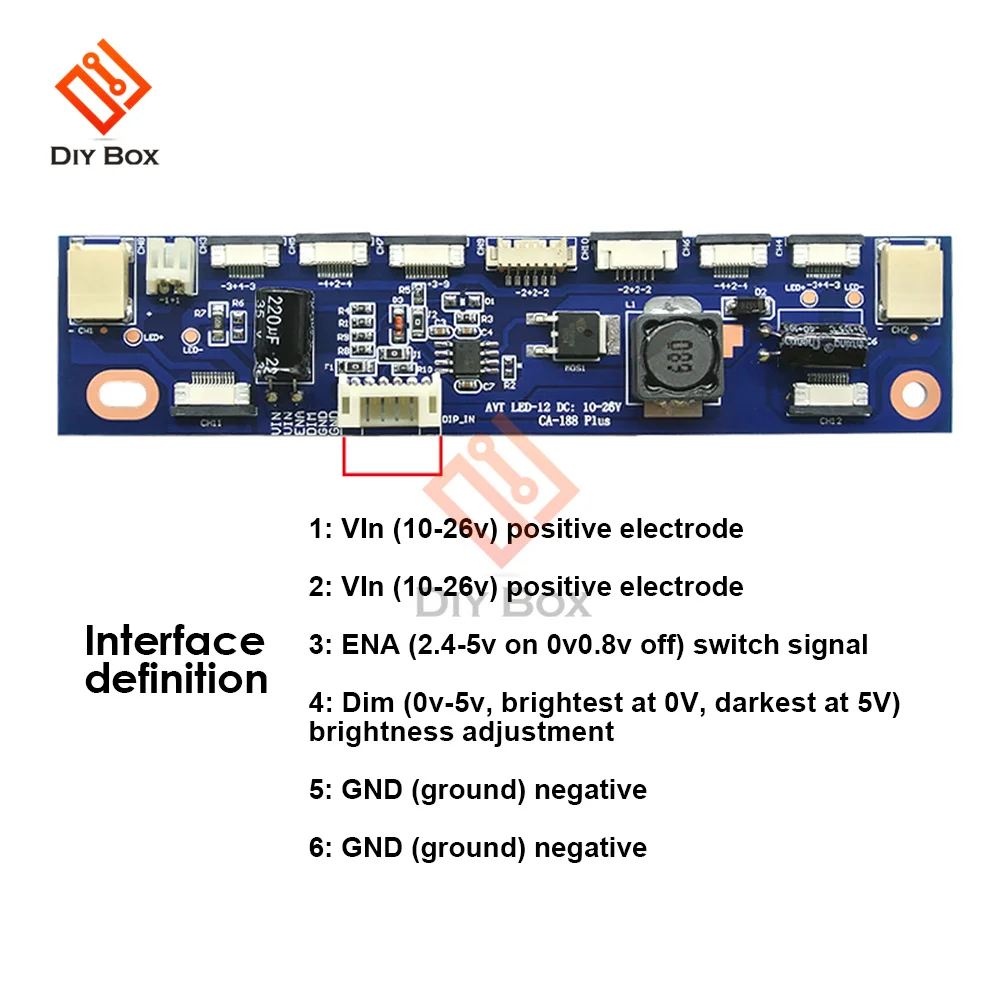 CA-188 Multifunction Inverter for Backlight LED Constant Current Board Driver Board 12 connecters LED Strip Tester Standard