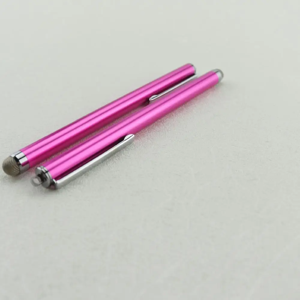 Metal Fiber Tip Pen with Stylus for Touch Screen Touching Penuniversal Stylus Pen Bulk for Smart Phone 5 Pieces/Lot