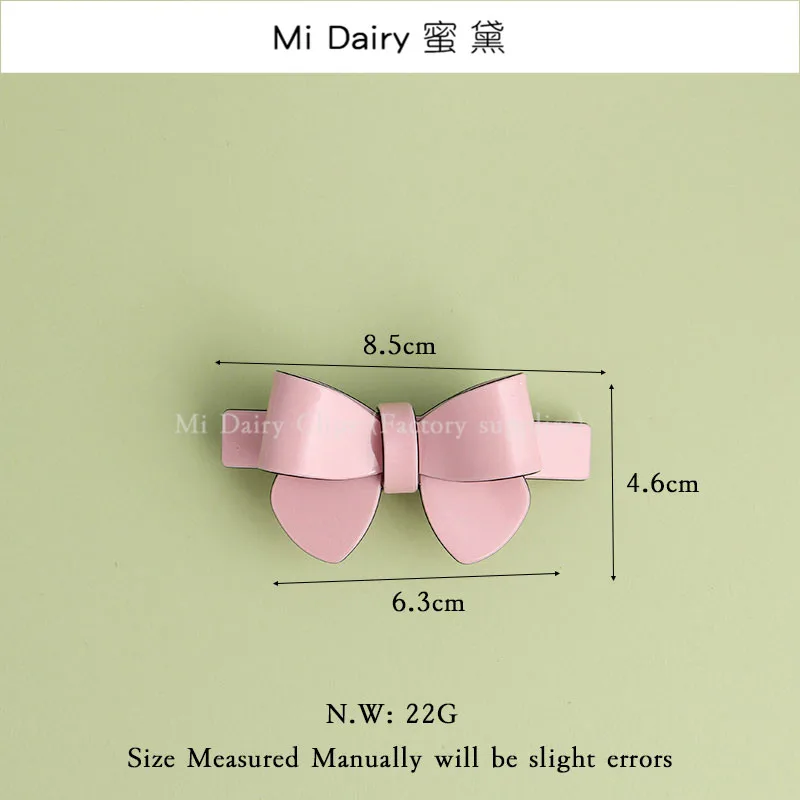 Clearance Sale = Mi Dairy Brand High-end acrylic bow knot ribbon Korea hair barrettes clips clamp for women girls