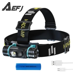 Ultra Bright H1 LED Headlamp USB Rechargeable Flashlight 1200 lumen IP68 Waterproof Head Lamp Torch for Outdoor Camping Running