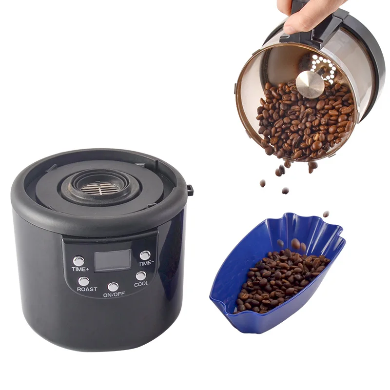 110V-220V Hot Air Coffee Roaster Household Small Bean Roaster Fast Roasting Bean Machine Raw Bean Roaster Coffee Appliance 1400W