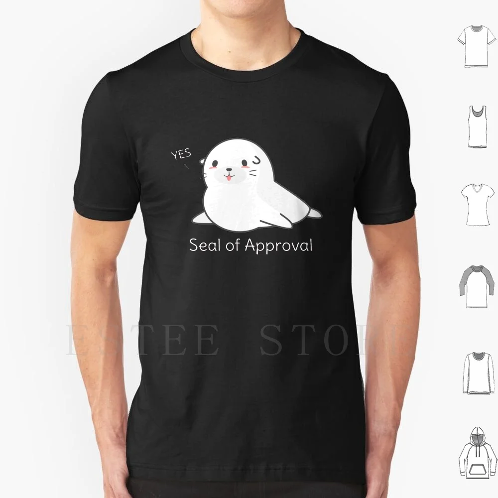 Seal Of Approval T Shirt Men Cotton 6xl Funny Cute Adorable Chibi Seals Seal Seal Of Approval Pun Punny Fun Humor