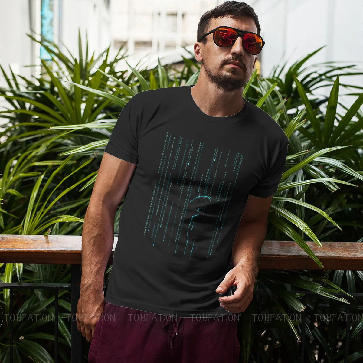 برنامج كمبيوتر مهندس مهندس تي شيرت رقمي Harajuku Grunge ملابس الشارع الشهير للرجال تي شيرت قطني كبير برقبة دائرية
