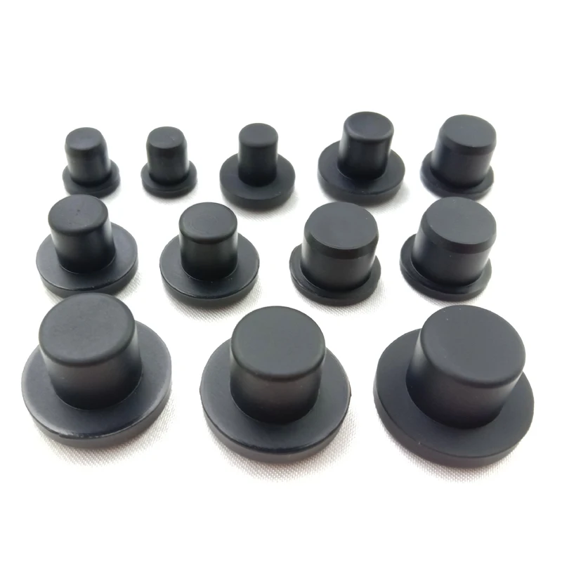 10pcs Silicone rubber Solid Plug Mushroom Type Stoppers for hole 7.5mm 7.8mm 8mm 8.3mm8.5mm Round Tapered end caps Holes Masking