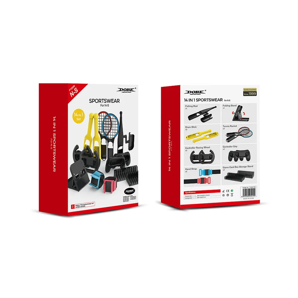 Imagem -02 - para Nintendo Switch Kit com Controle Alça de Mão Alça Corrida Roda Tambor Vara de Armazenamento Vara Pesca Raquete Tênis Suporte 14 em