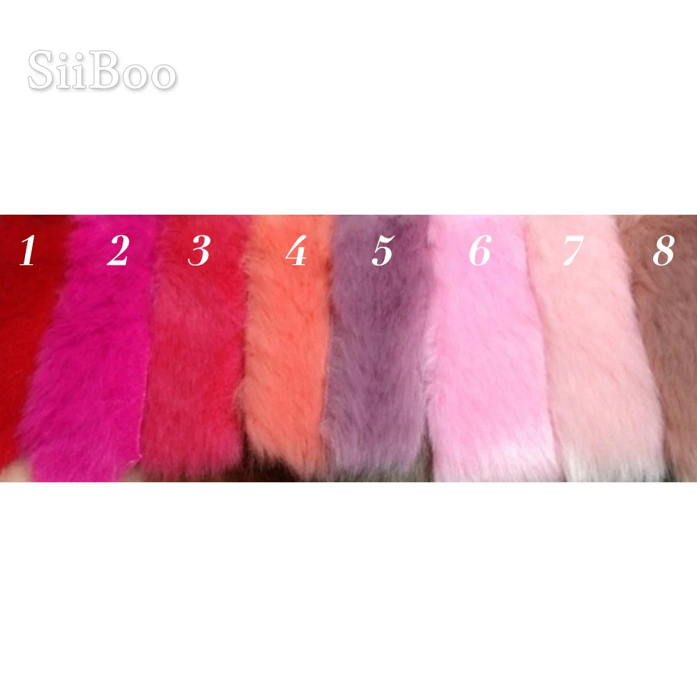 High plush density 2cm long hair pink faux fur fabric for winter coat,vest faux rabbit hair fabric 150*50cm 1piece SP3034