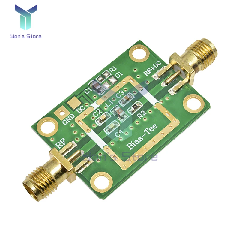 Imagem -04 - Freqüência de Tee Viés para Rádio Ham rf Sdr Lna Amplificador de Baixo Ruído dc 150v 0.5a 10mhz6ghz 42x32x12 mm 1pc