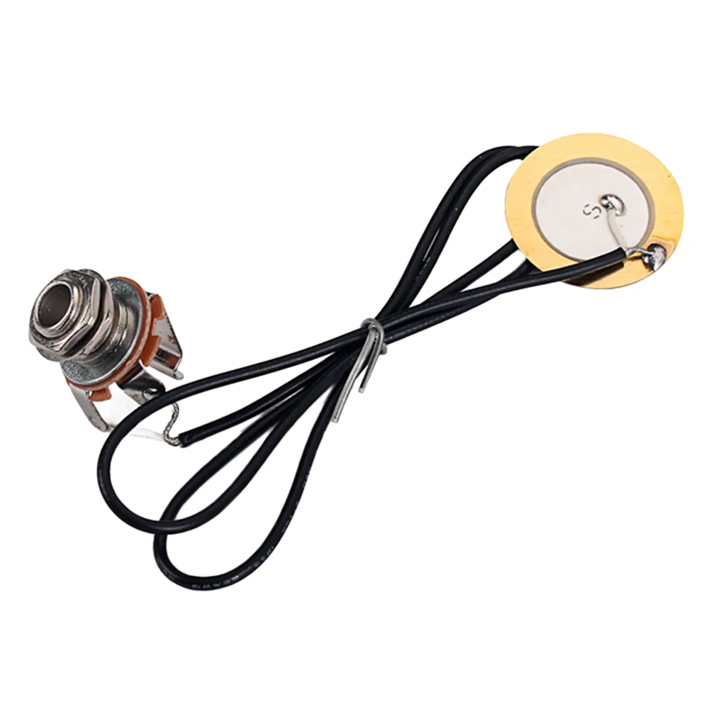 Piezo Transducer Pre-wired Pickup AMP For Acoustic Guitar ,Violin ,Banjo ,Mandolin and Ukulele