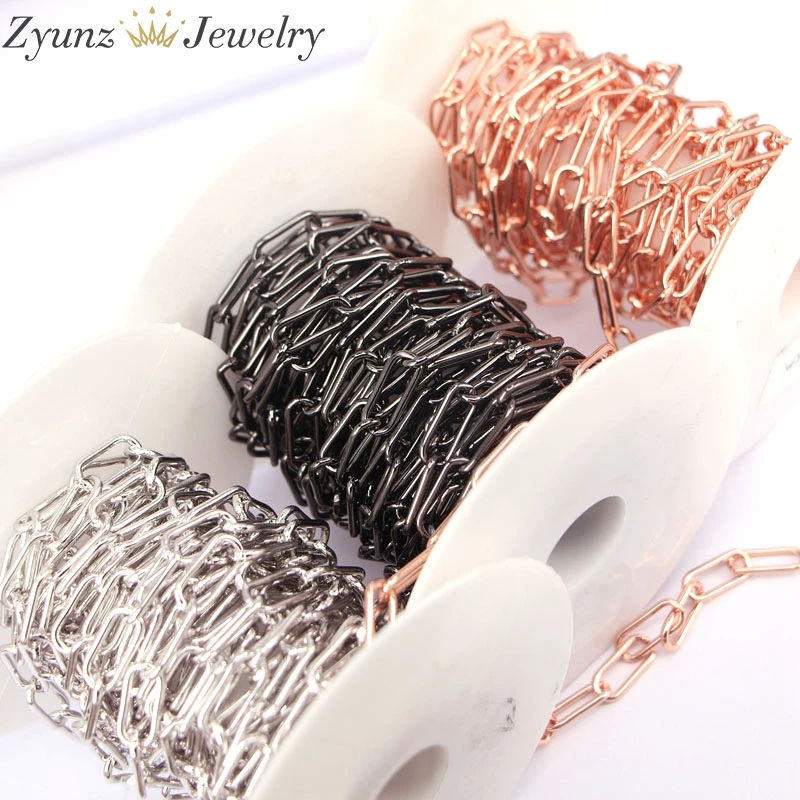 5 Meters, 8MM Width Oval Link Chains For Jewelry Making DIY Supplies Necklace Bracelet Chain Findings