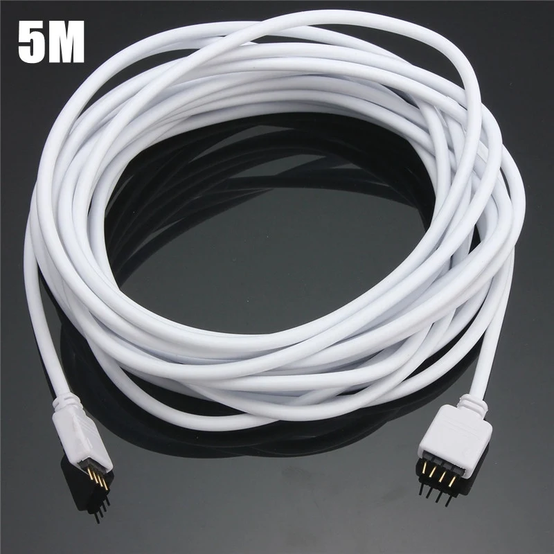 30/50/100/200/300/500 سنتيمتر 4Pin RGB LED موصل تمديد سلك كابل الحبل 4pin موصلات ل SMD 5050 3528 RGB LED قطاع ضوء