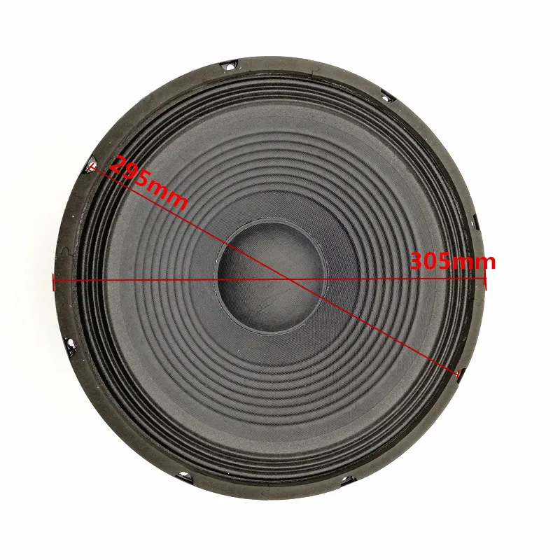 1pc  New 12 Inch 8 /4 Ohm Cloth Edge  Surround Woofer  305MM Thread Paper Cone Subwoofer Speaker for Home KTV Stage