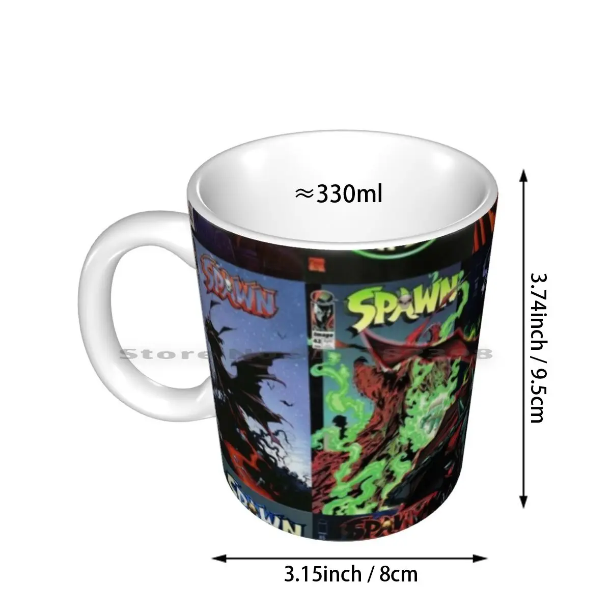 Ceramic Mugs Coffee Cups Milk Tea Mug Soawn Comic Comic Book Hell Demon Geek Hero Superhero Creative Trending Vintage Gift