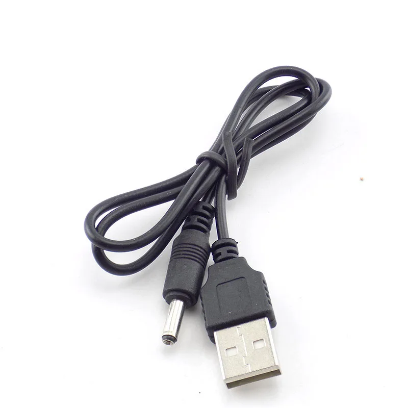 3.5mm Mirco USB Charging Cable Power Supply Adapter Charger Flashlight for Head lamp Torch light 18650 Rechargeable Battery E14