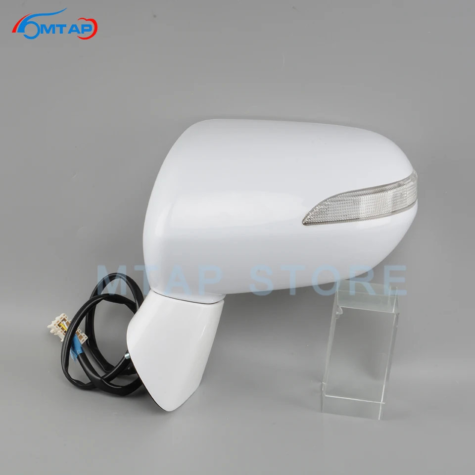 MTAP Car Exterior Door Rearview Mirror Assy For Honda Jazz FIT GD 2005 2006 2007 2008 For City 2007 2008 5-PINS With LED Light