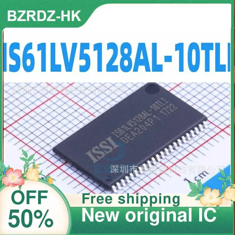 3PCS  IS61LV5128AL IS61LV5128AL-10TLI TSOP44   New original IC