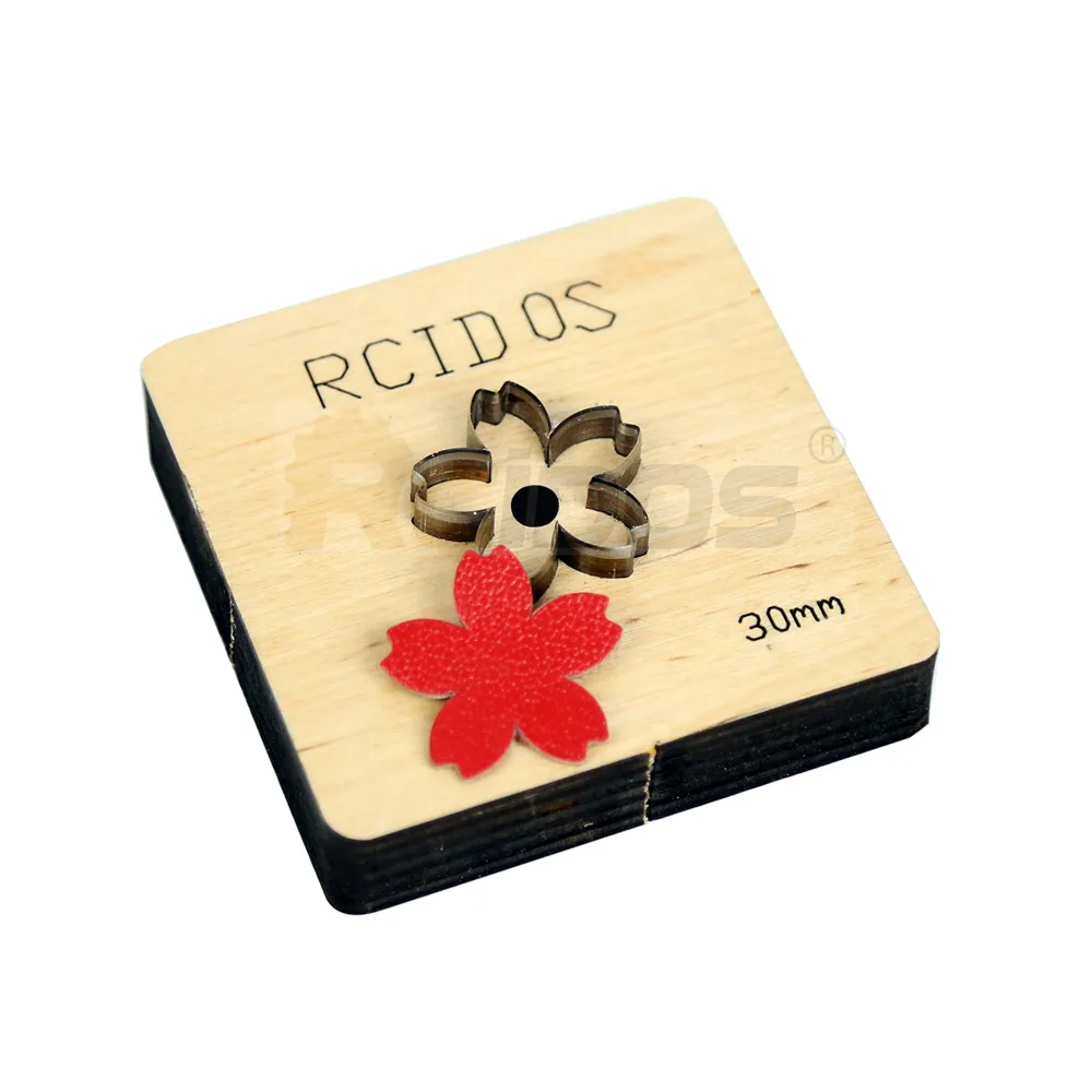 RCIDOS Cherry blossoms design Leather cutting die,Flower pattern Japan Steel Blade cutter mold,25/30/35/40/45/50/55mm,1pcs price