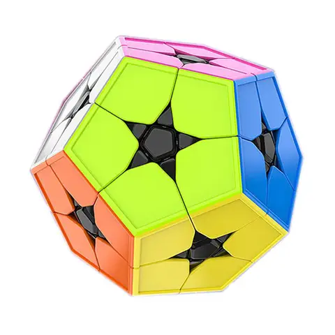 Moyu MoFang JiaoShi Meilong 2x2 Megaminx stickerless Magic Cube Kilominx Dodecahedron 2x2 Color Kibiminx Speed Cube