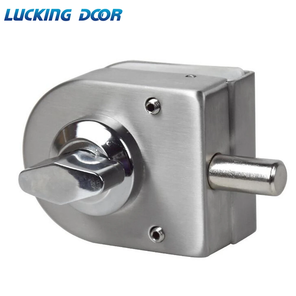 

LUCKING DOOR 10~12mm Stainless Steel Glass Door Lock Latch Rotary Knob Open/Close Stainless Steel Glass Latch Home Hotel