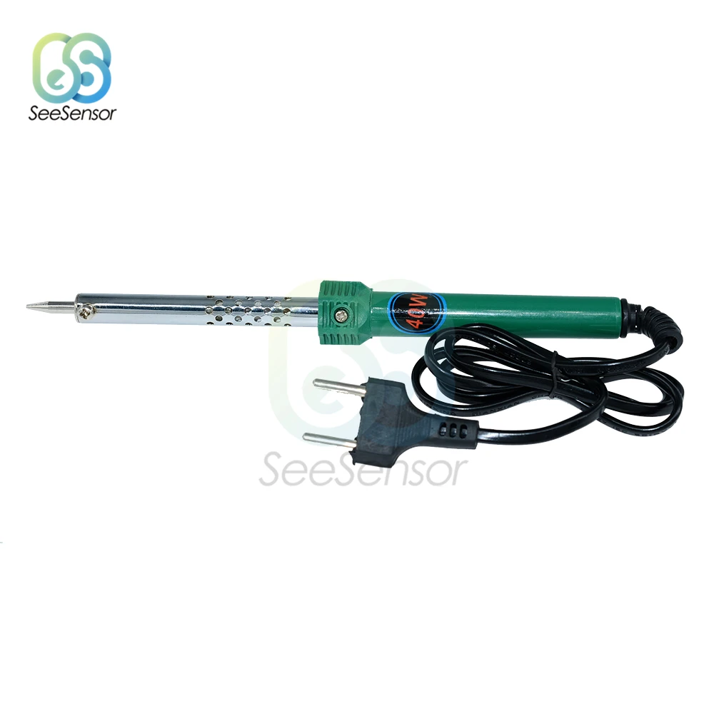 Electric Soldering Iron EU Plug AC 220V 240V 40W 60W Welding Solder Rework Station Heat Pencil Repair Tools Color Random