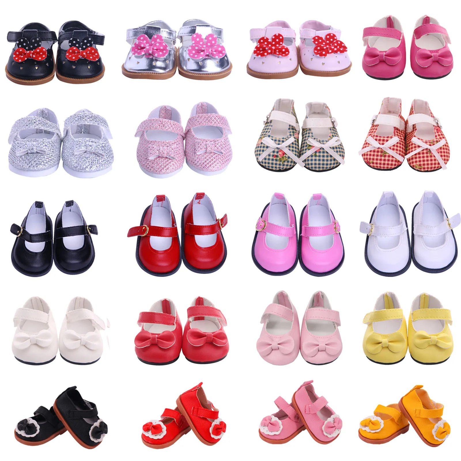 7CM Fashion Doll Cute Shoes For 18 Inch Girl 43 cm New Reborn Baby Clothes Our Generation,Doll Accessories Toys For Girls