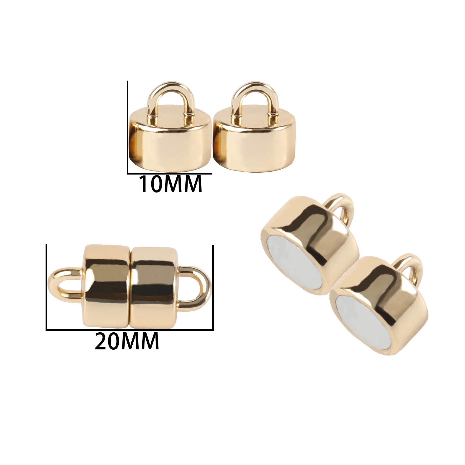 20*10mm End Clasp Strong Magnetic Clasps Magnetic Jewelry Clasps For Bracelet Leather Cord Bracelet Connector For Jewelry Making