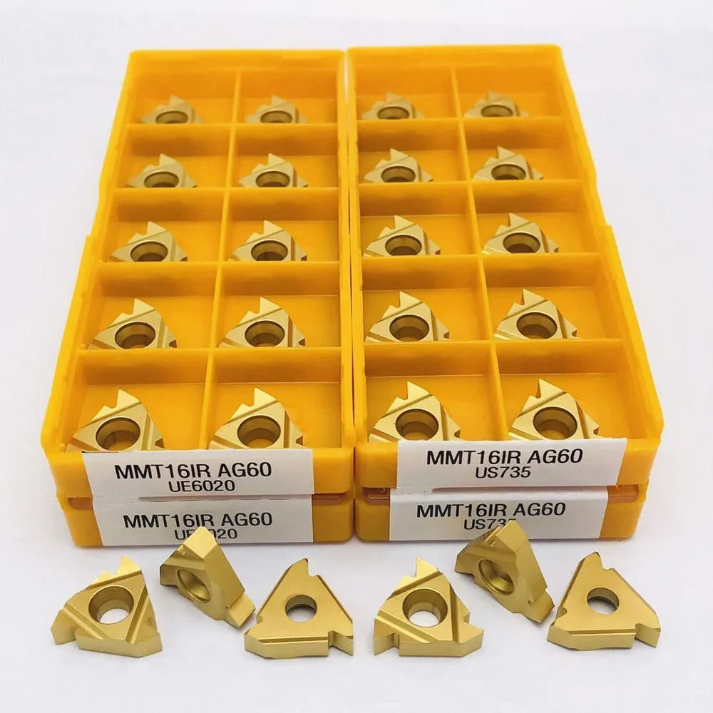 

MMT 16IR AG60 UE6020 US735 Carbide Insert Thread Turning Tool CNC Lathe Parts Tool 16IRAG60 Thread Insert Turning Insert