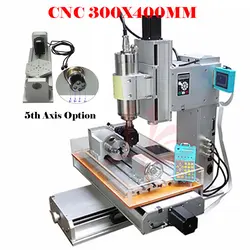 CNC 3040 2200W 4 /5Axis Metal Frame Kit Column Vertical Wood Aluminum Router Milling Carving Engraver Woodworking Machine