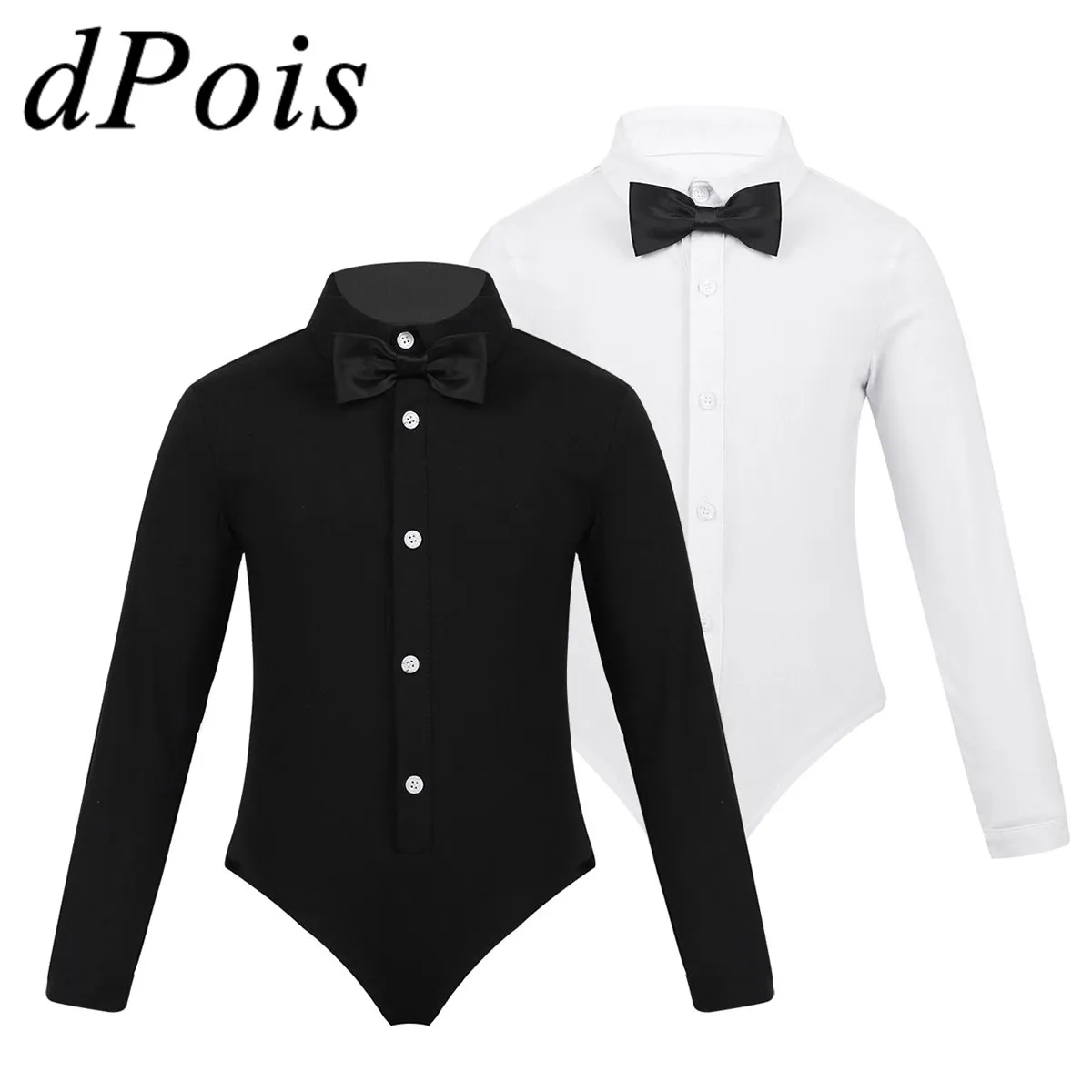 Dpois Latino Vestito da Ballo Moderno Sala da Ballo Sambo Abiti da Ballo Uniforme per I Bambini Ragazzi Bambini Camicia Tuta Magliette E Camicette Costume