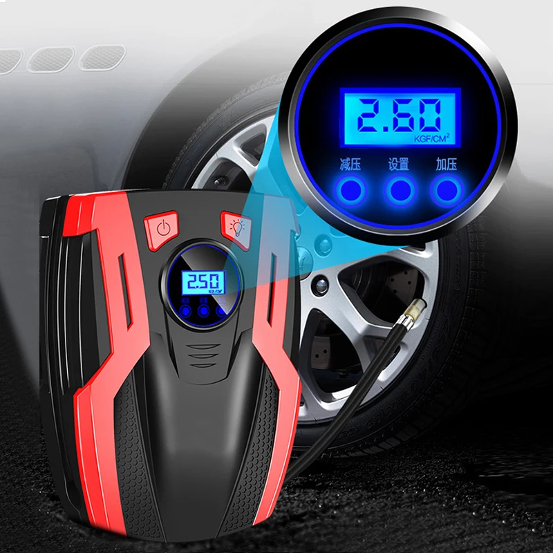 12V Portable Car Air Compressor Pump Digital Tire Inflator 150 PSI Inflator Pump Auto Air Pump for Car Motorcycle Bike