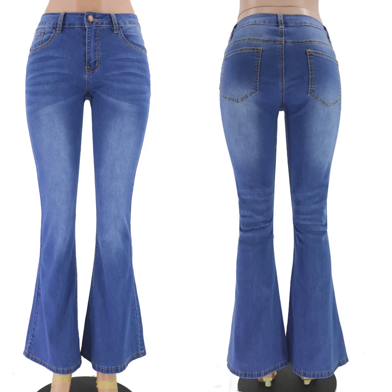 Damskie modne dลผinsy Slim Skinny Stretch Sexy niskiej talii spodnie Flare elastyczne damskie spodnie brazylijska jesieล i wiosna C3120