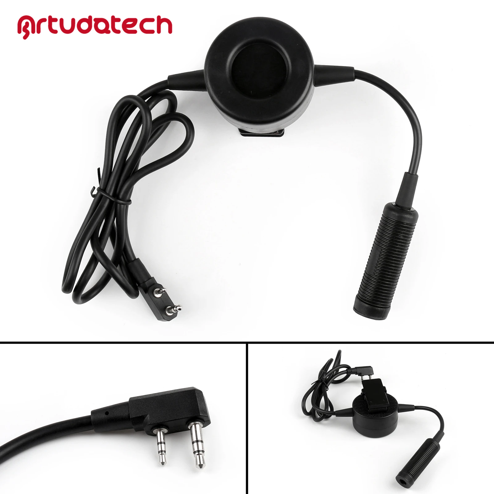 Artudatech 1Pcs Z Tactical TCI U94 PTT Heavy Duty Headset For Kenwood For Baofeng For WOUXUN Radio