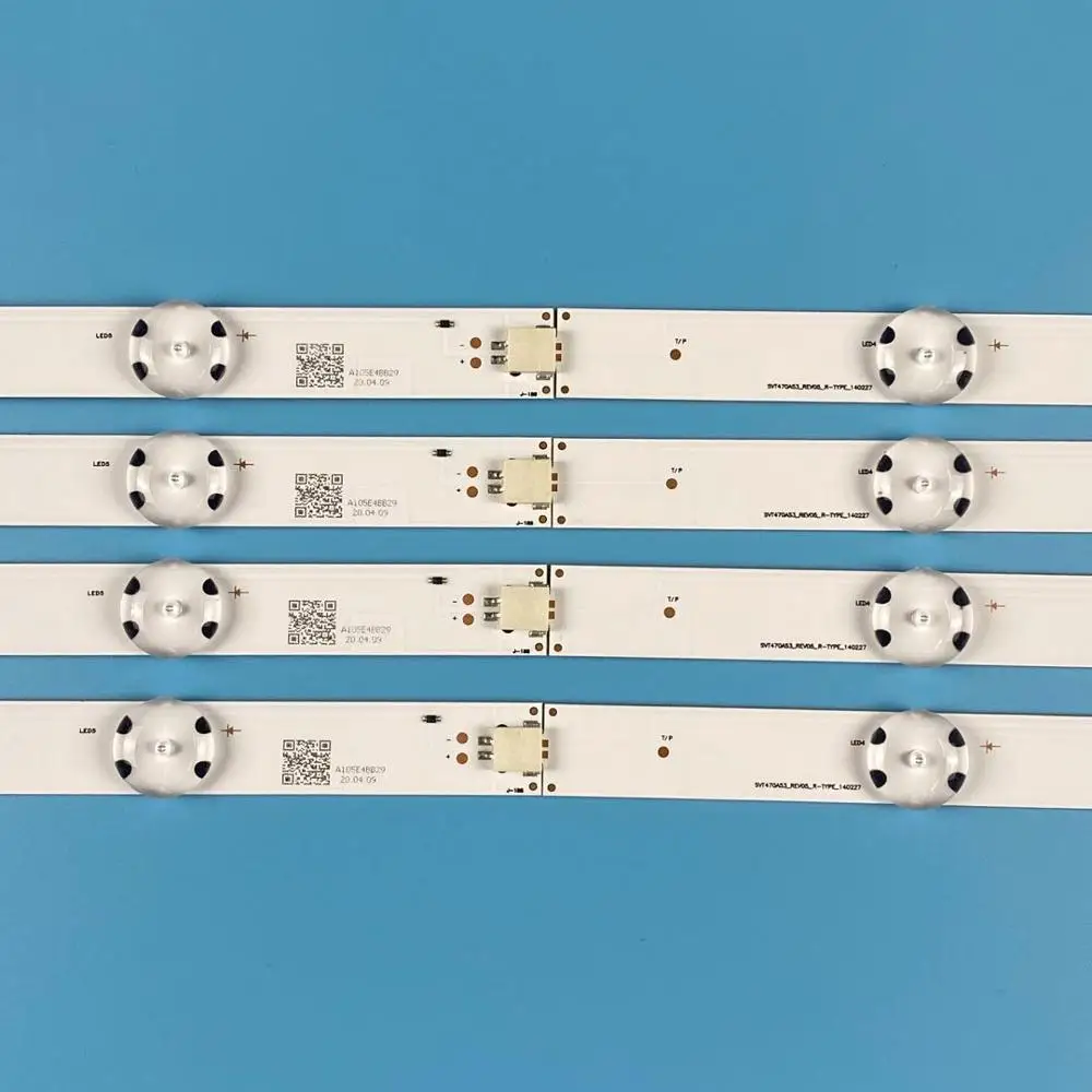 8 個のx 47 インチledテレビバックライトレンズストリップ 47L6353DBためSVT470A53_REV05_R/L_140227 4 + 4 led