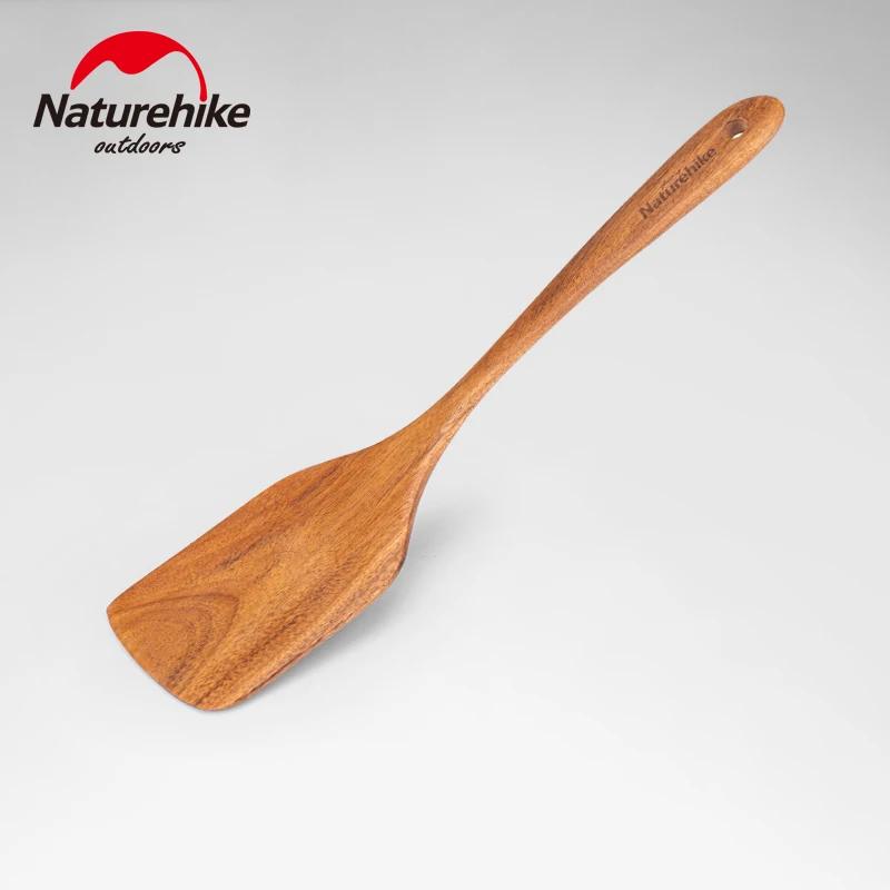 Naturehike Outdoor Solid Wood Spoon Tableware Acacia Wood Ultralight Portable Camping Daily Picnic Soup  Rice Spoon Pan Shovel