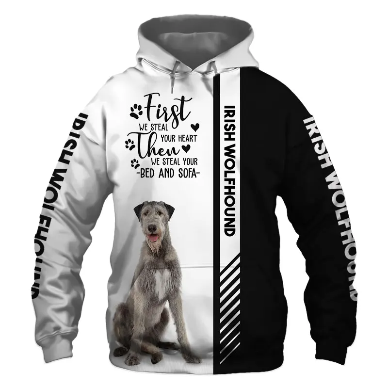 

Animal Irish Wolfhound Dog 3D Printed Unisex Deluxe Hoodie Men/Women Sweatshirt Streetwear Zip Pullover Casual Jacket Tracksuit