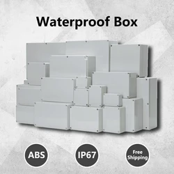 Caja de conexiones de cables ABS, caja de seguridad electrónica impermeable, cajas de plástico, organizador de plástico, caja impermeable IP67