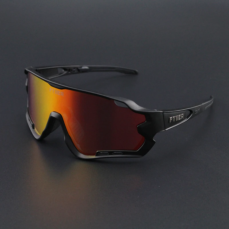 Saoan-Gafas de sol de Ciclismo para hombre y mujer, 4 lentes