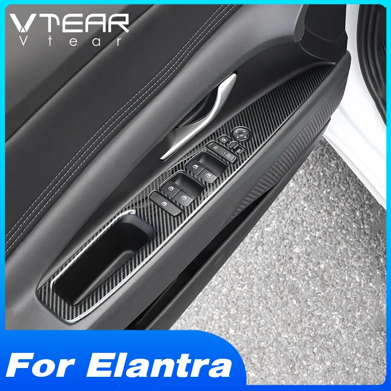 

Vtear Car Window Glass Lift Button Trim Cover Window Button Cover Sticker Interior Details Accessories For Hyundai Elantra 2021