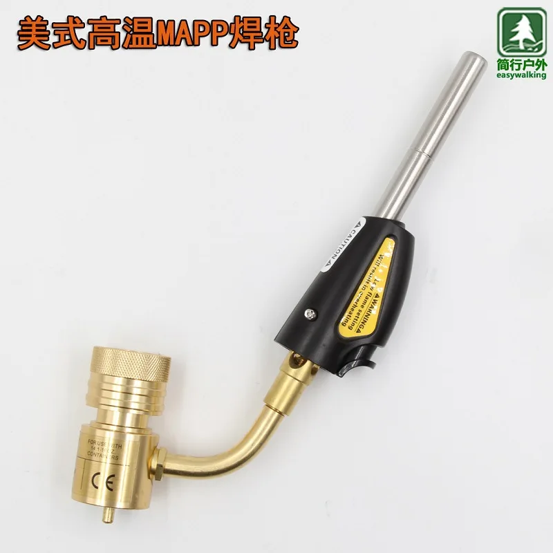 MAPP Gas Torch Self Ignition Propane Soldering Gun Camping Barbecue Lighter Gas Burner Flamethrower