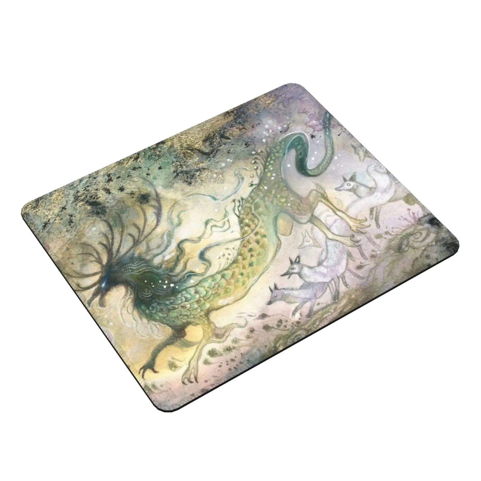 Shadow Dragon & Kitsune Mouse Pad 464 Phoenix Stephanie Law Bird Mythical Beautiful