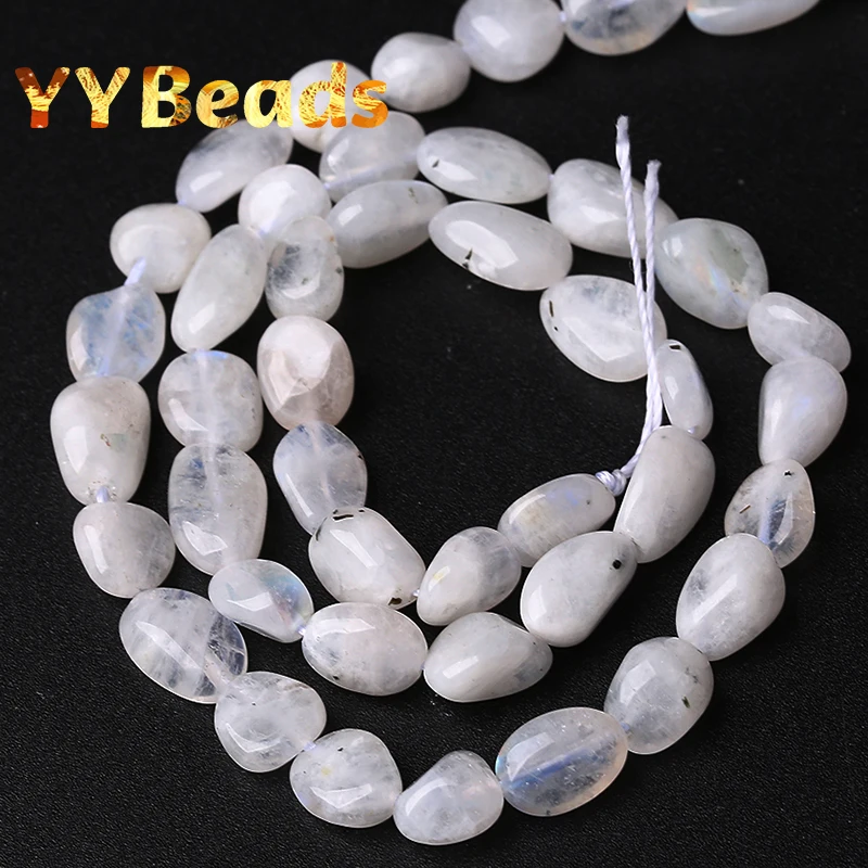 6x8mm Natural Irregular Blue Moonstone Beads Loose Charm Beads For Jewelry Making DIY Bracelets Necklaces For Women Accessories image 3