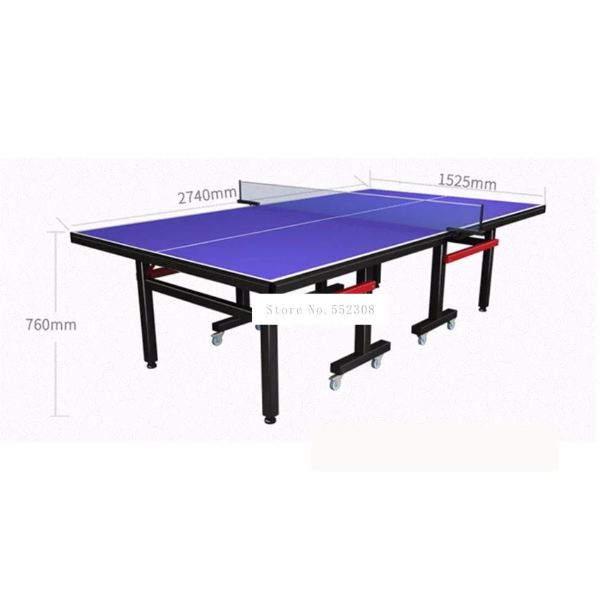 2,74 x 1,525 m, faltbarer Tischtennis-Tisch, Schreibtisch, hochdichte Faserplatte, belastbares Gewicht 300 kg, für Ping-Pong-Indoor-Sport-Spielgeräte