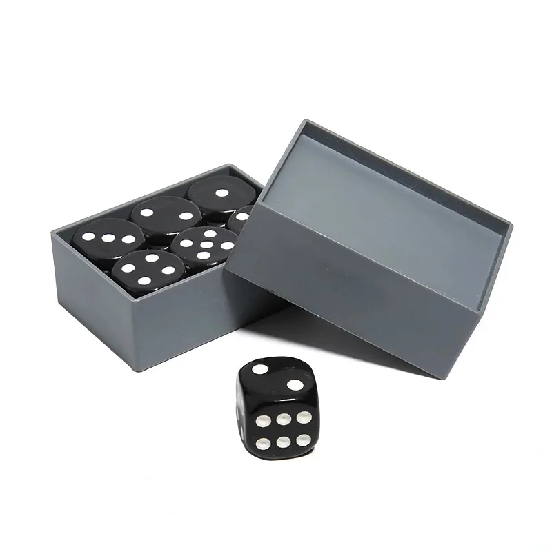 Magic Dice Trick 7 Zwart Sterven En Doos Verbazingwekkende Miracle Nummer Veranderen Voorspellen Effect Goochelaar Gimmick