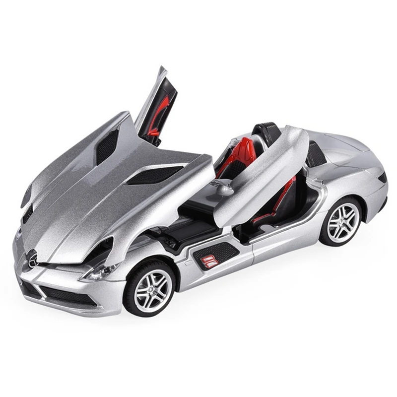 1:24 SLR Convertible Alloy Sports Car Model Diecast Metal Toy Vehicles Car Model High Simulation Collection Childrens Gift