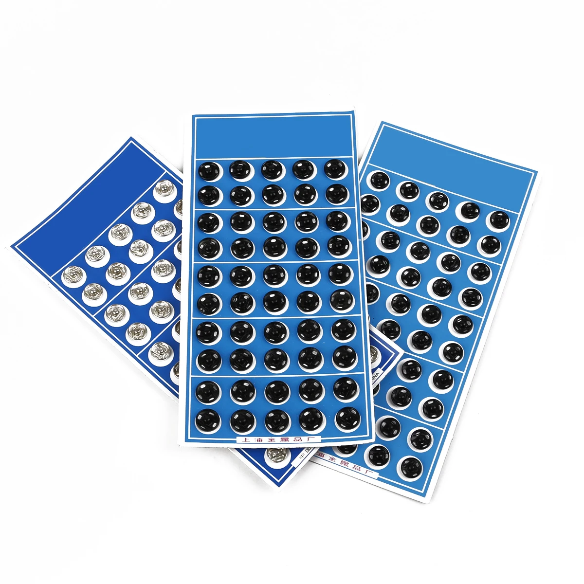 12-50Pcs 8/10/12/14/16/18/20mm Metal Snap Fasteners Press Button Stud Black Rhodium Clothing accessories Sewing Embedded buckle