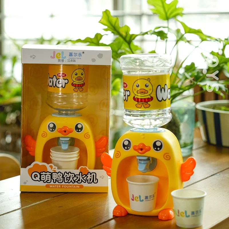 Novel and Funny Toy Desktop Mini Water Dispenser Children's Small Bucket Cute Simulated Beverage Machine Baby Gift