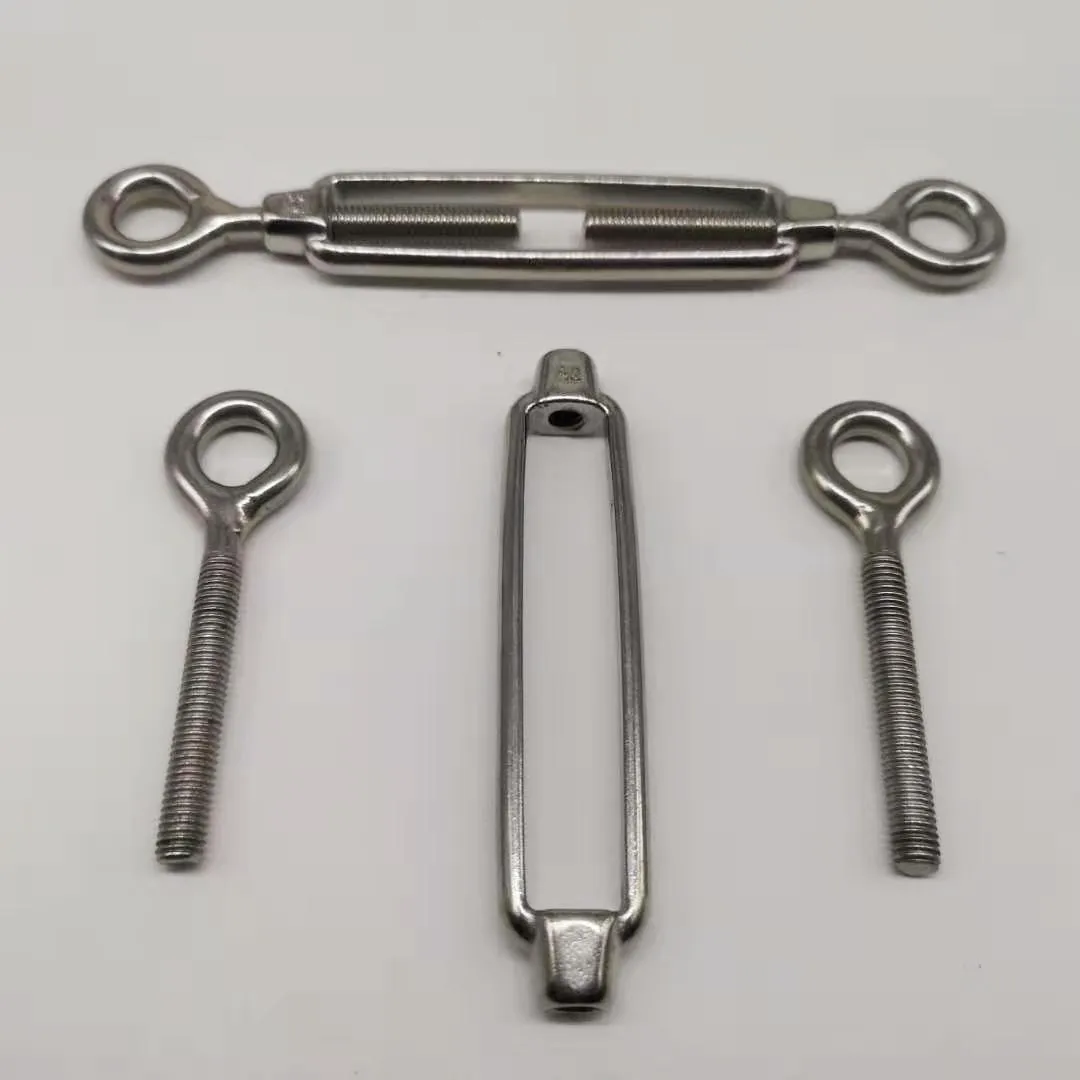 10pcs M4 Eye and Eye Open Turnbuckle 304 Stainless Steel With Working Magnet