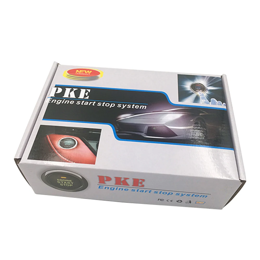 EFHIPS Xe Ô Tô Tự Động Báo Động 1 Bắt Đầu Nút Dừng Động Cơ Đẩy Nút Móc Khóa RFID Bật Lửa Móc Treo Chìa Khóa Khởi Động Chống Trộm Hệ Thống